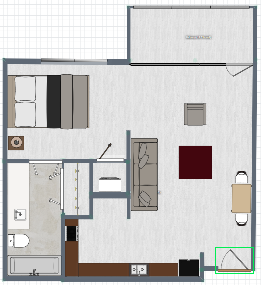 Studio room residence